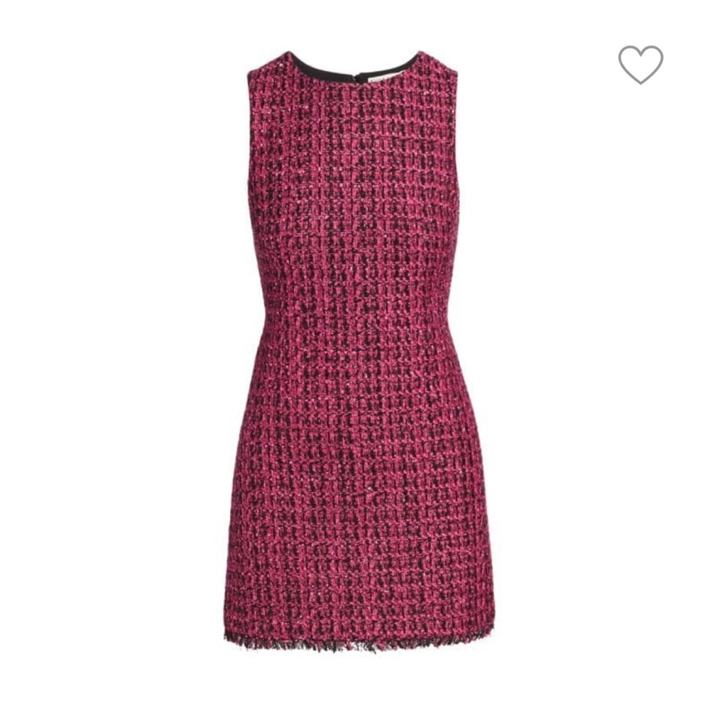 Alice + Olivia Clyde Tweed Shift Dress